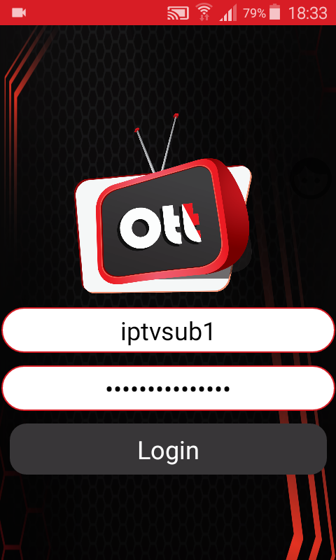 Screenshot OTT+ pluse IPTV App