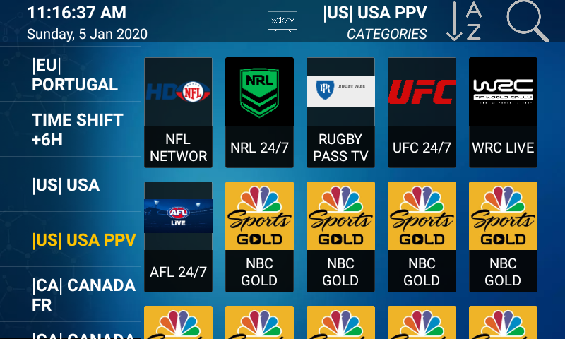 Screenshot  XCIPTV IPTV App